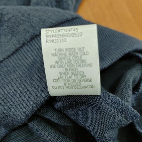 Navy Blue Sweater Vest with White Short Sleeves V-Neck Casual Top - Picture 7 of 8