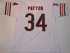 UNSIGNED CUSTOM Sewn Stitched Walter Payton White Jersey - M, L, XL, 2XL, 3XL