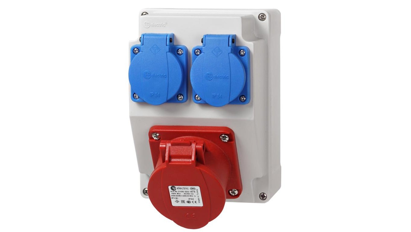 Landline Power Distribution Unit 16A/4P 2x230V RSJ164-2