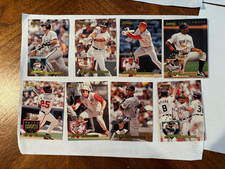 1995 Donruss Press Proofs Lot of (8) Cards No Duplicates /2,000