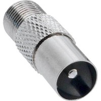 10X InLine Koaxial Adapter, IEC- Stecker (Antenne) Auf F-Buchse