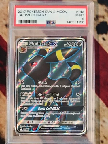 Pokémon TCG - Umbreon GX 142/149 - Sun & Moon Base - PSA 9