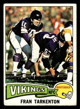 1975 Topps #400 Fran Tarkenton (HOF) - Minnesota Vikings (Low Grade)