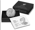 2022-W Uncirculated American Silver Eagle Dollar US Mint Box COA / OGP