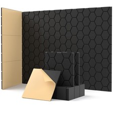 Soundsbay Sound Proofing Panels Self-Adhesive, 12 Pack 12 Pack, Black
