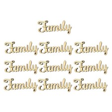 10 Pcs Cut out Wooden Words
