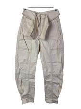 Ulla Johnson Storm Jeans  Womens 0 Cream Old Money Barrel designer Quiet Luxury