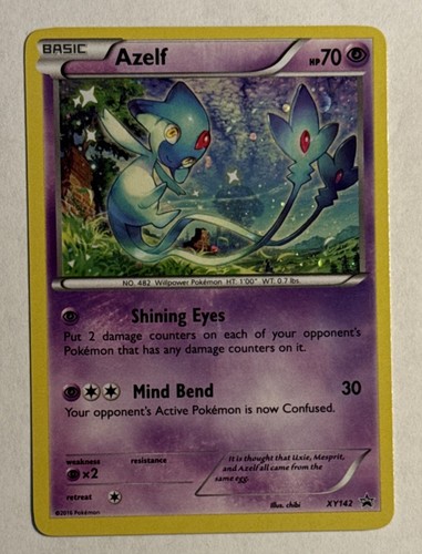 2016 Pokemon TCG Azelf XY142 XY Black Star Promo Ungraded