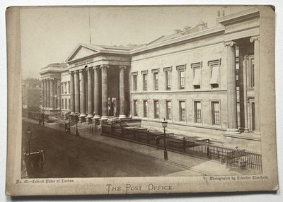 UK London The Post Office Foto Valentine Blanchard C1870 Vintage Albumin
