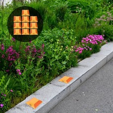 10 Pcs Highway Lane Markers Reflective Driveway Reflectors Highly Visible