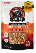 Kodiak Proteína Granola Galleta Sabor Mantequilla 11oz Grano Entero Listo para Comer