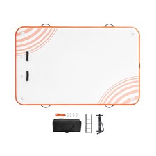Aufblasbares Trampolin Schwimmdock 2,43x1,52m Wasserdock Schwimmplattform