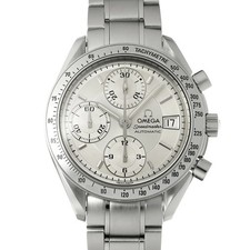 Omega Speedmaster Date 3513.3 Automatic 39mm Papers Silver Chronograph Men's