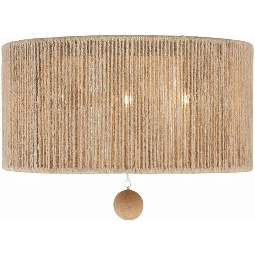 Crystorama JES-B7103-BS Jessa Flush Mount Burnished Silver - Picture 3 of 10