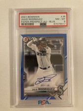2021 Bowman Prospect Blue Border /150 Julio Rodriguez Auto