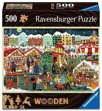 Ravensburger Christmas Market Charm 500 Piece Jigsaw Puzzle Festive Stalls