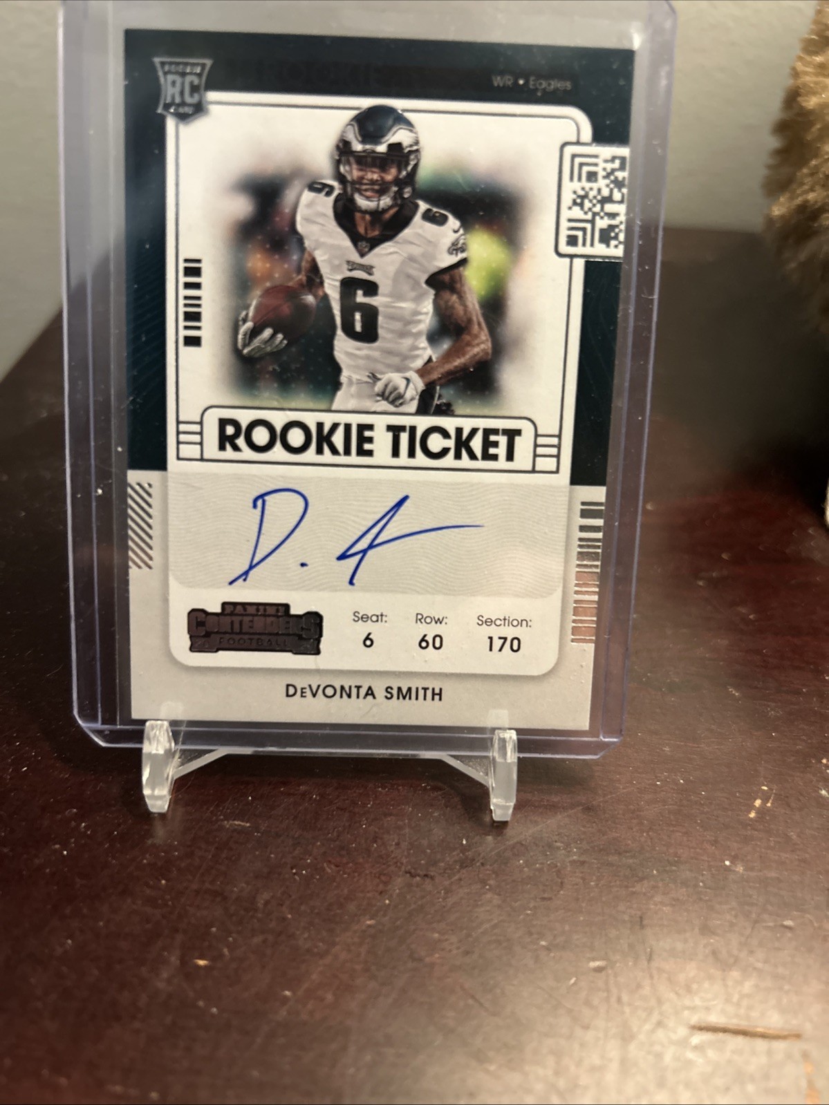 2021 Panini Contenders Rookie Ticket Devonta Smith #107 Auto Philadelphia Eagles