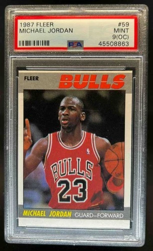 1987-88 Fleer Michael Jordan #59 Bulls PSA 9 OC