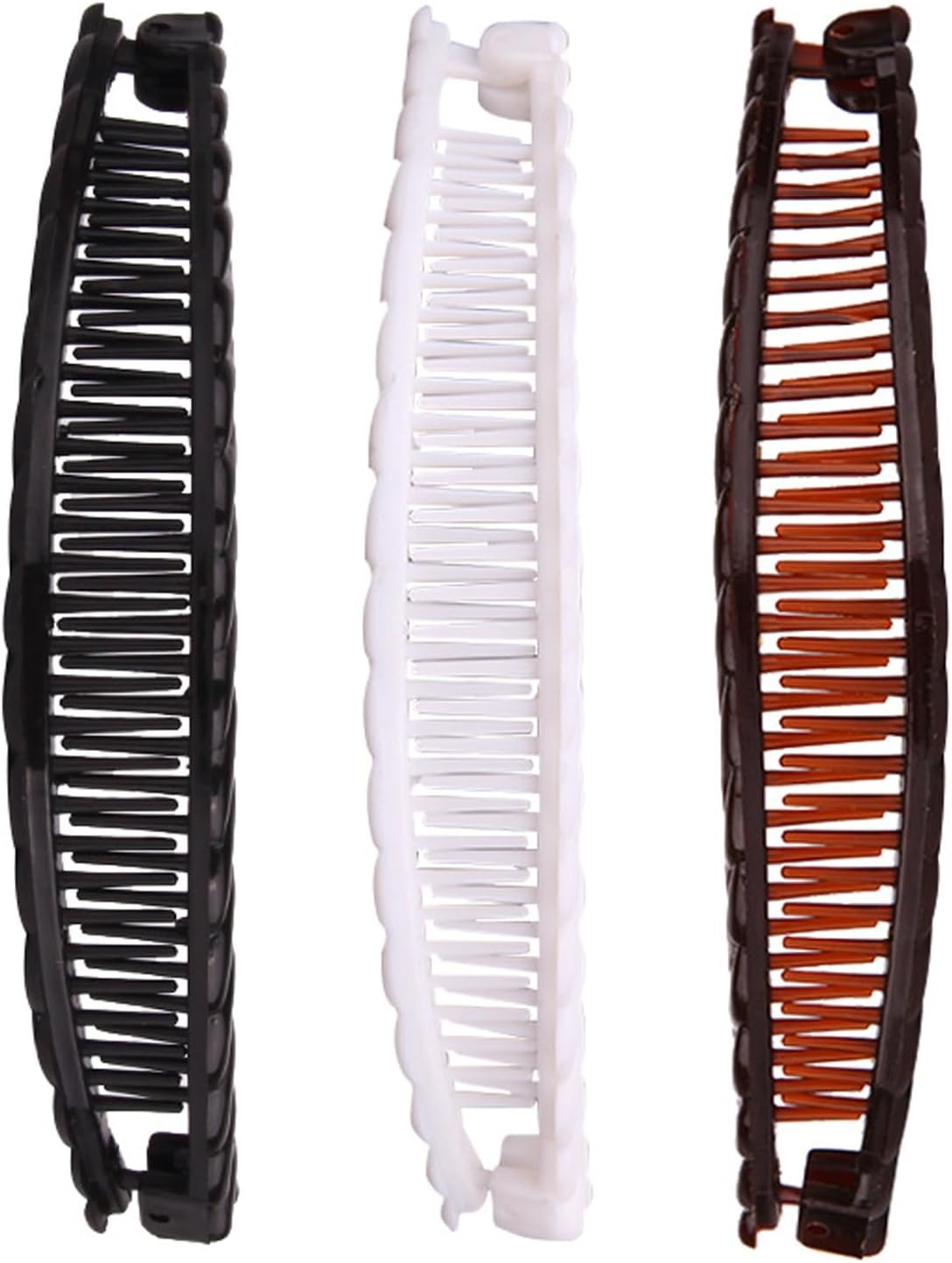 Banana Hair Clip,3 Pieces Banana Hair Combs Fishtail Hair Clip,Hair Comb Clips,