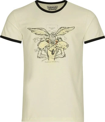 Looney Tunes Ringershirt Unisex Road Runner altweiß - Bild 1 von 2