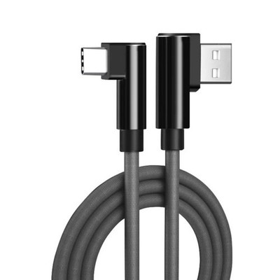 Durability Braided USB Type C Data Cable With Double Angled Designing Efficient