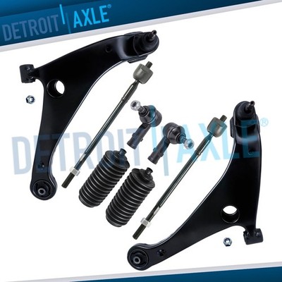Front Lower Control Arms Tie Rods Boots for 2006-2012 Mitsubishi Galant Eclipse