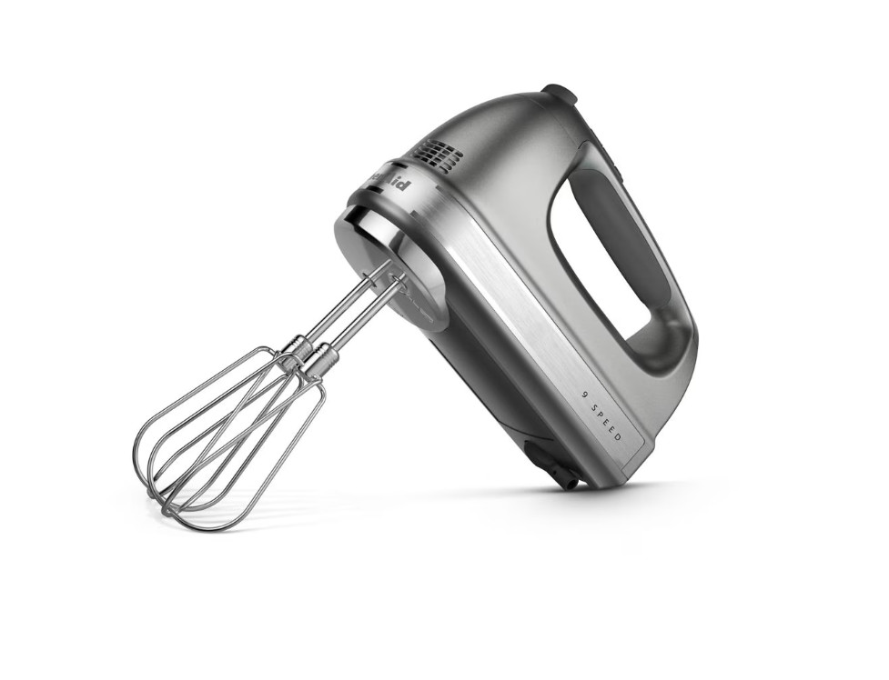KitchenAid Contour Silver 9-Speed Hand Mixer KHM926CU New Sealed