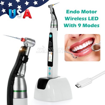 Smart Reciprocating LED Dental Endo Motor Root Canal Cordless  / 1:1 16:1 Head