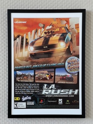L.A. Rush 2005 Vintage Werbung Rare Gerahmt Ad Framed Playstation XBOX