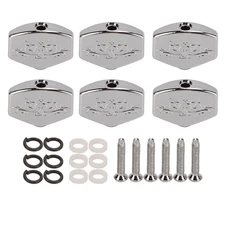 6X Guitar Tuning Peg Tuners Button Machine Head Replacement Buttons Knob US