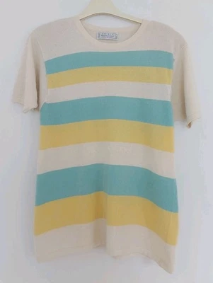 SHIRIN 100% Pure Cashmere Jumper short sleeve tunic pullover Made in Scotland - Image 1 of 3