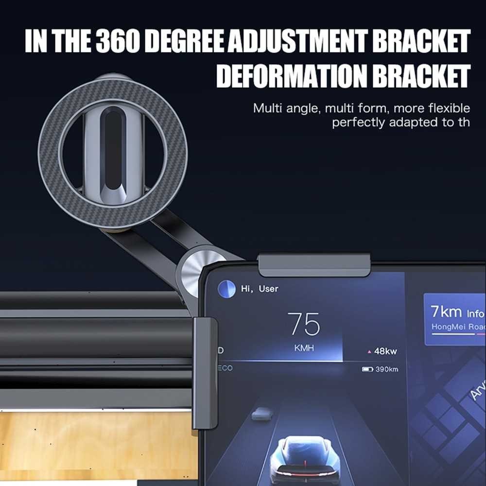For Tesla Model 3/Y/S/X Car Screen Phone Mount Magnetic Telescopic Holder Stand
