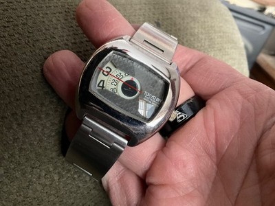 Tokyo Bay Electronvolt Digital Model Jump Hour Type Men's Watch  New Batt Rare