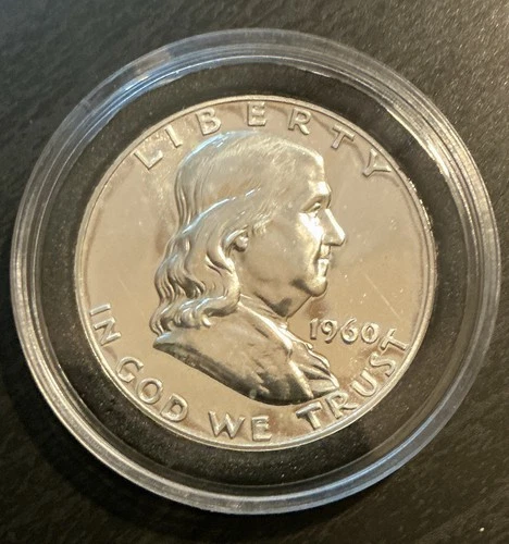 🤩1960 (P) Franklin Half Dollar Gem Proof 90% Silver