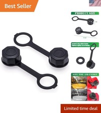 Replacement Vent Caps for Fuel Containers - 2PCS Black, Spill-Proof Design