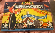 Vintage 1947 Ringmaster Circus Board Game Cadaco Ellis Merchandise Mart Complete