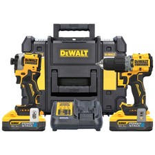 DeWalt DCK2050H2T 18V Cordless Brushless Combi Drill & Impact Driver Twin Pac...