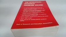 			The Operations Research Problem Solver, M Fogiel, Research And Ed		