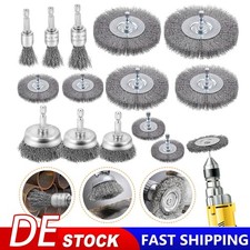 14 St&uuml;ck Drahtb&uuml;rste Bohrmaschine Set 6mm Drahtb&uuml;rste Akkuschrauber mit Sechskan