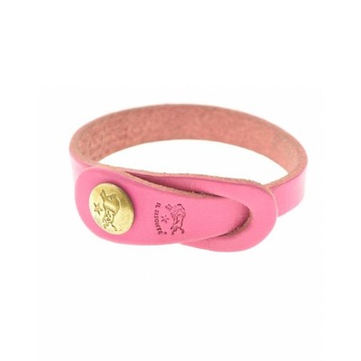 IL BISONTE Leather Bracelet Lady's Accessory Brown Leather