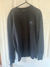 Y3 Adidas Youhji Yamamoto Black Jumper Size Medium