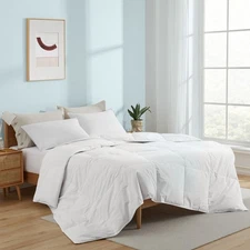 Lightweight & All-Season White Goose Feather Down Comforter