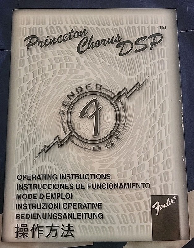 FENDER Princeton Chorus DSP OWNER'S MANUAL