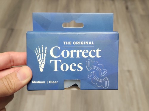 Correct Toes® The Original Toe Spacer Bunion Corrector Size Medium Clear - New