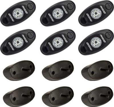 Rigid Industries Rigid Rock Light Kit 6 Lights Amber für ATV/UTV 400293