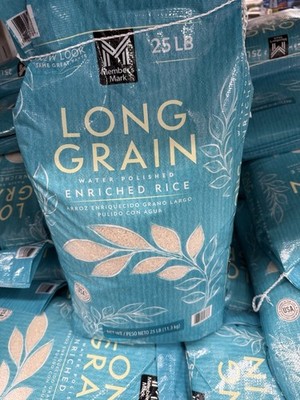 Long Grain Enriched Rice Sac of Size 25 Lb Free Shipping