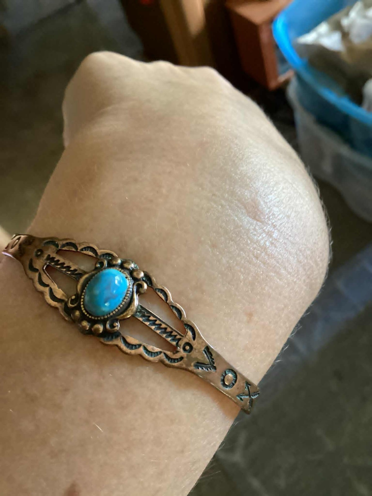 Copper Cuff Brecelet Native American - image 1