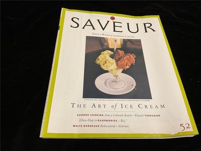 Saveur Magazine July/August 2001 The Art of Ice Cream, Summer Cooking