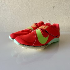 Nike Zoom Long Jump Elite Bright Crimson/ Lime Blast US 8 Men  s FZ9326-600