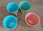 Vintage Raffiaware Melmac Burlap Tumbler Cups Mugs Bowls Misc. Set of 10 — photo 5